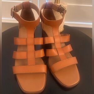 Tan Strappy Women's Sandals